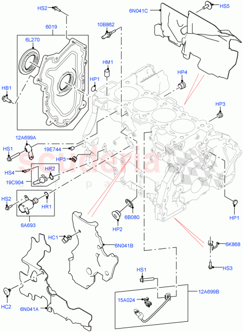 Part Diagram for Land Rover LR107548