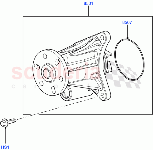 Part Diagram for Land Rover 1311325