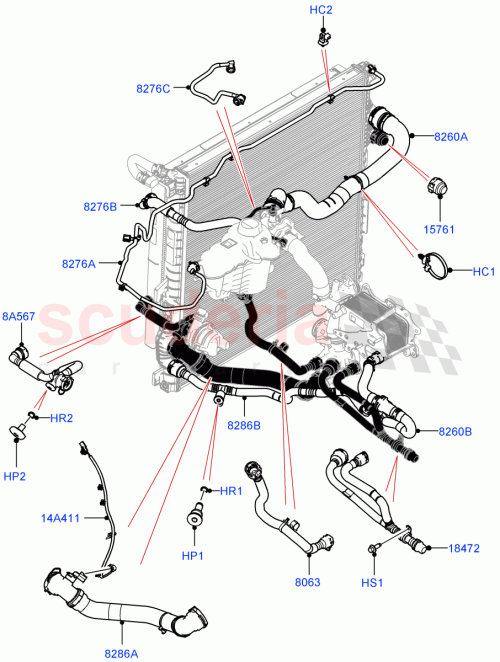 Part Diagram for Land Rover LR174697