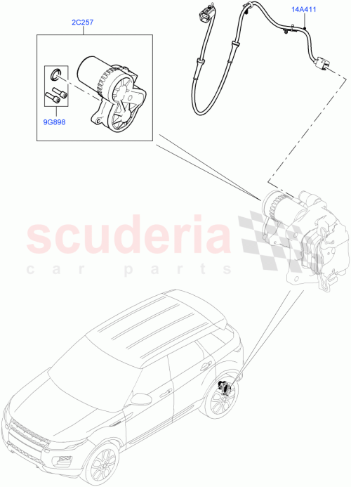 Part Diagram for Land Rover LR061382