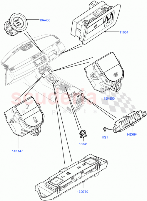Part Diagram for Land Rover LR068334