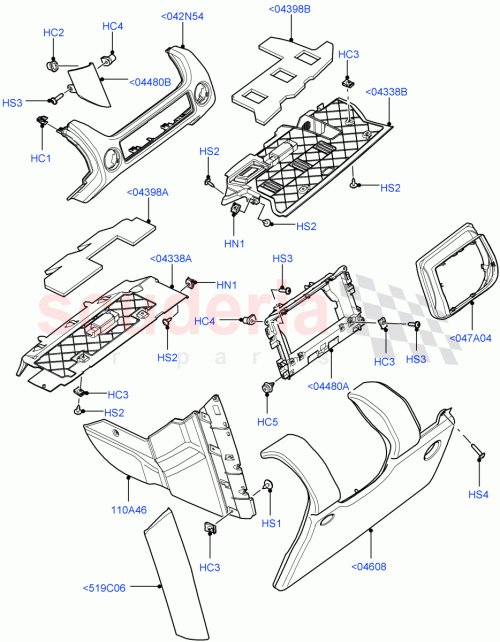 Part Diagram for Land Rover LR010419