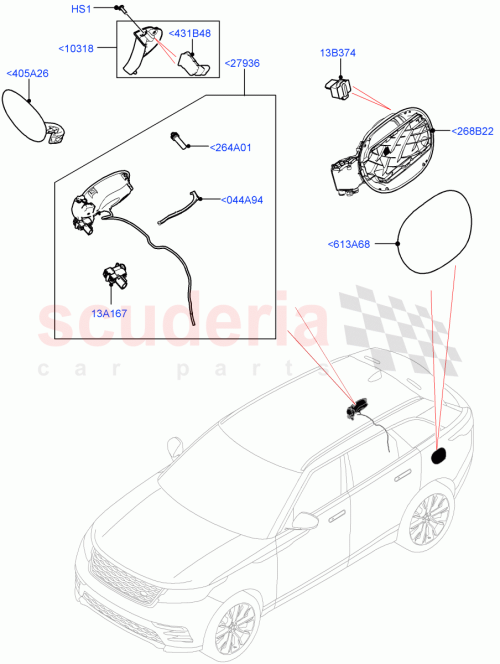 Part Diagram for Land Rover LR091528