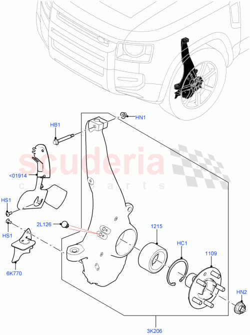 Part Diagram for Land Rover LR129159