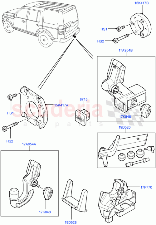 Part Diagram for Land Rover LR020002