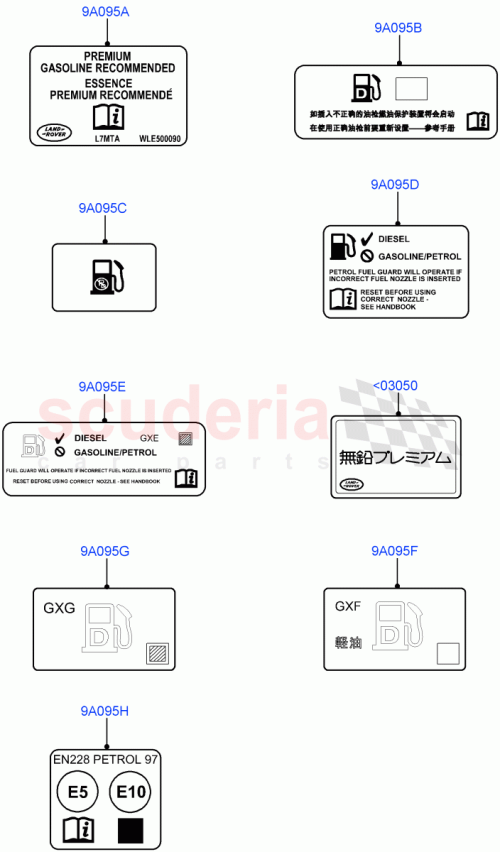 Part Diagram for Land Rover LR092525