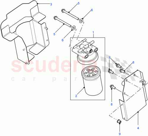 Part Diagram for Land Rover JEU500060