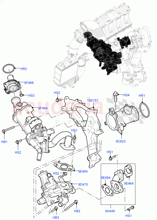 Part Diagram for Land Rover LR101127
