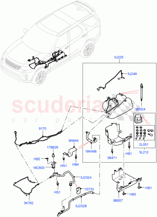 Part Diagram for Land Rover LR142033
