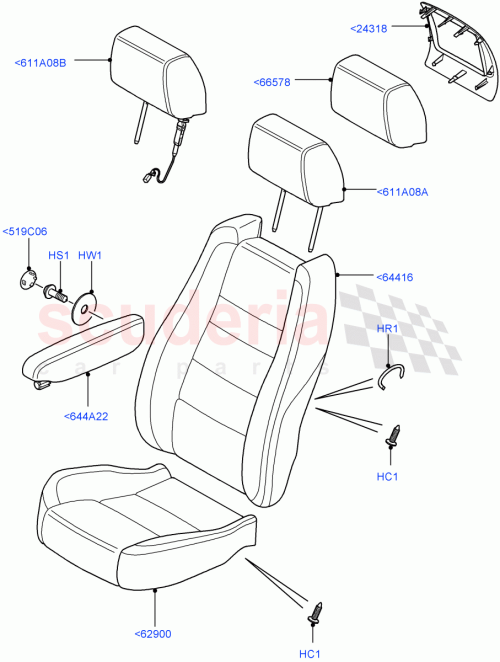 Part Diagram for Land Rover LR055797
