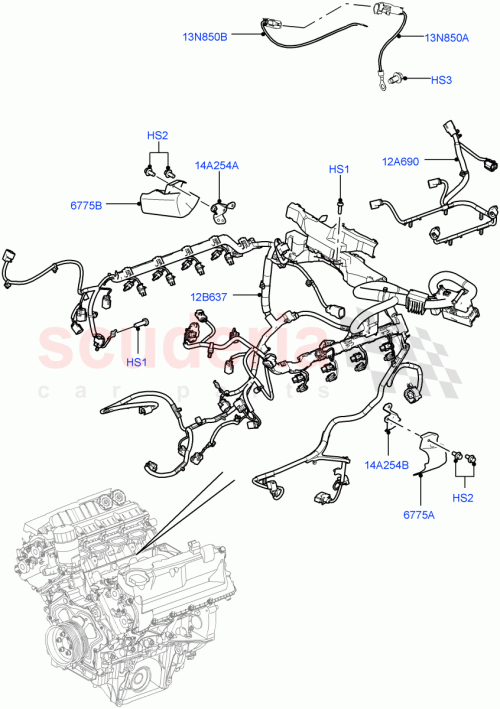 Part Diagram for Land Rover LR020225