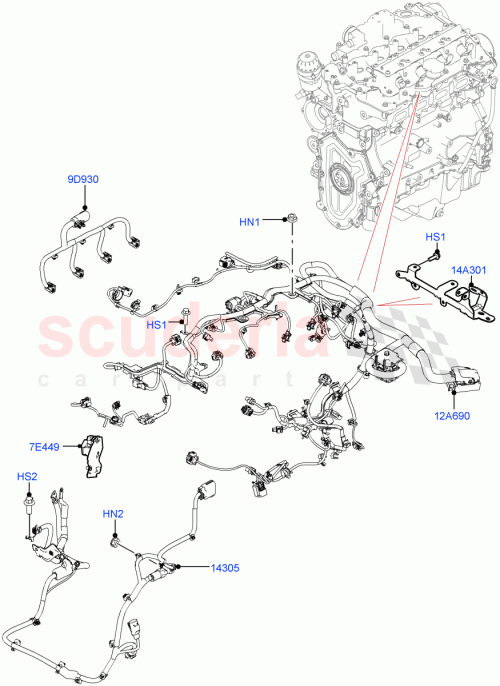 Part Diagram for Land Rover LR102638