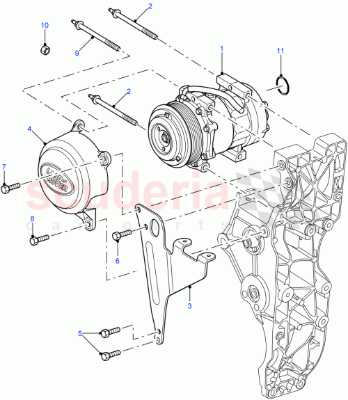 Part Diagram for Land Rover PRF500030