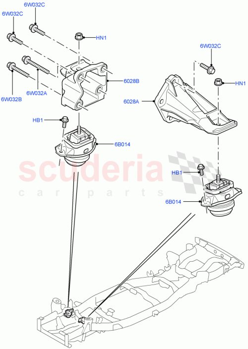 Part Diagram for Land Rover KKB500760
