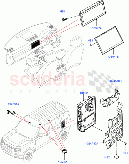 Part Diagram for Land Rover LR129324