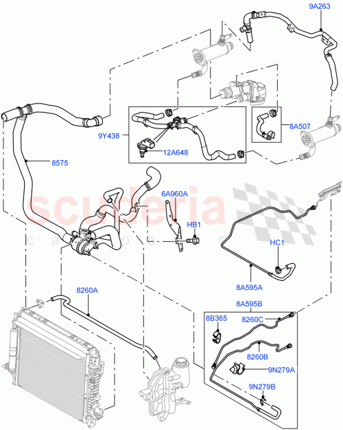 Part Diagram for Land Rover PEH500034