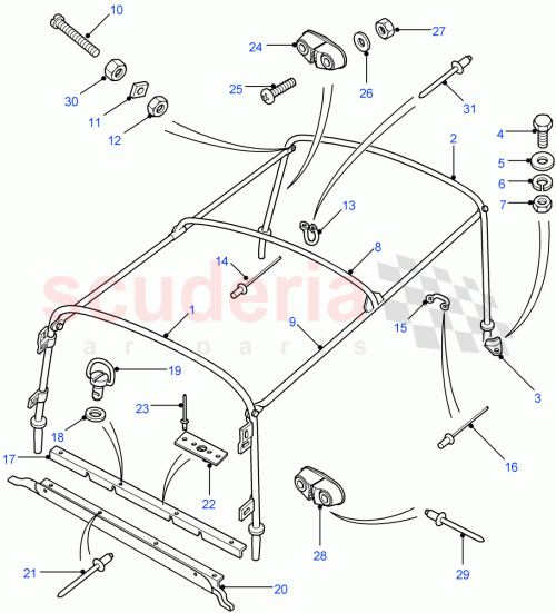 Part Diagram for Land Rover SE105302