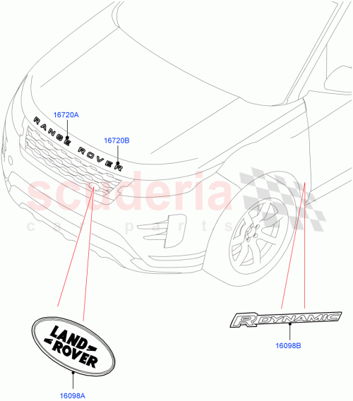 Part Diagram for Land Rover LR155565