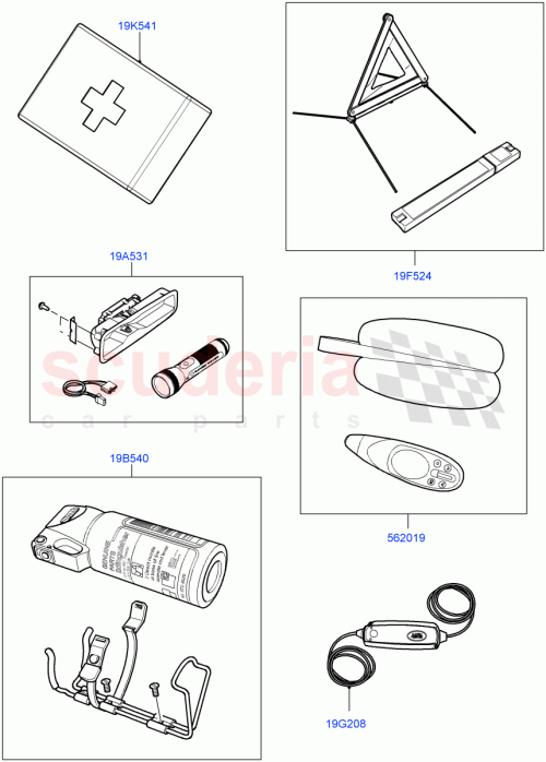 Part Diagram for Land Rover VPLKS0615