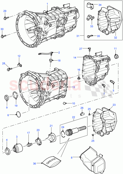Part Diagram for Land Rover LR023925