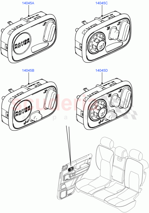 Part Diagram for Land Rover LR018058