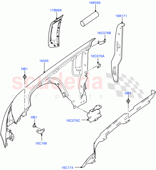 Part Diagram for Land Rover LR131609