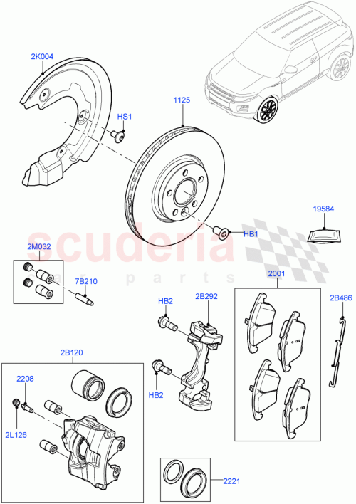 Part Diagram for Land Rover LR002080
