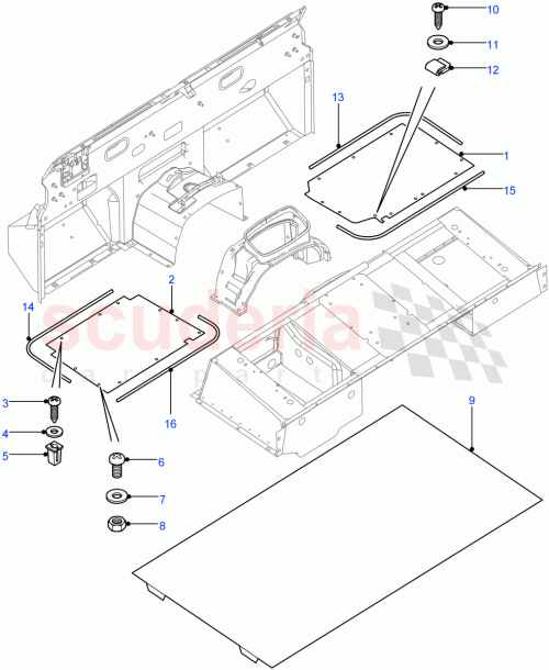 Part Diagram for Land Rover AL614011