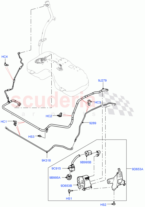 Part Diagram for Land Rover LR115825