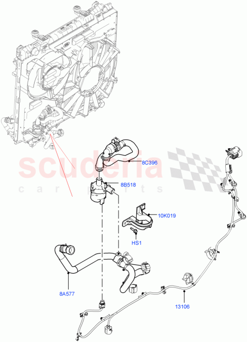 Part Diagram for Land Rover LR102674