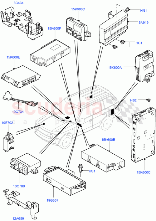 Part Diagram for Land Rover LR021532