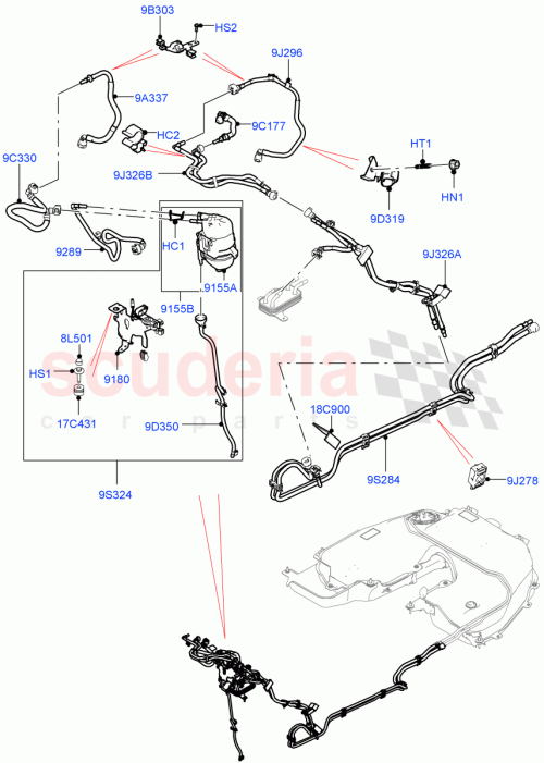 Part Diagram for Land Rover LR103234