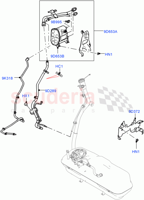 Part Diagram for Land Rover LR167107