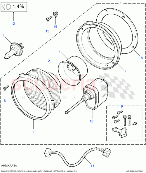 Part Diagram for Land Rover STC1612