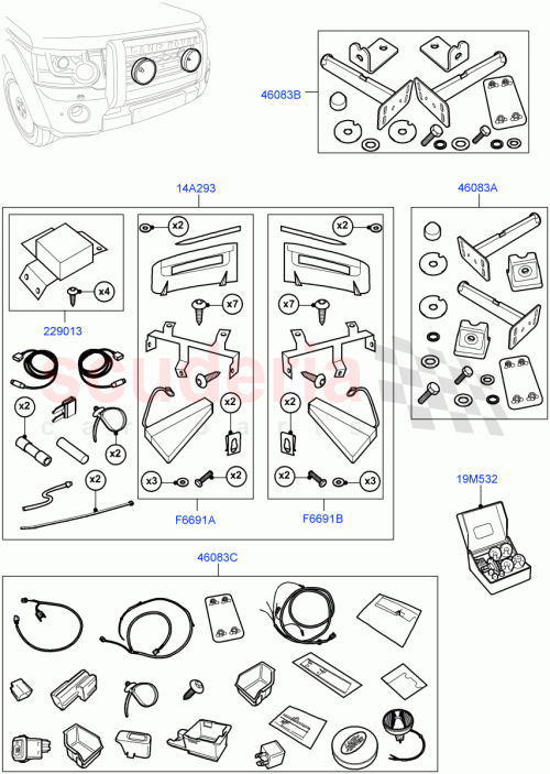 Part Diagram for Land Rover VPLAV0066
