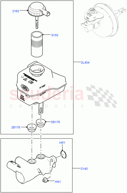 Part Diagram for Land Rover LR124816