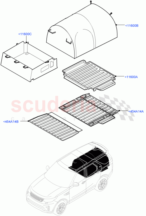 Part Diagram for Land Rover VPLRS0373AAM