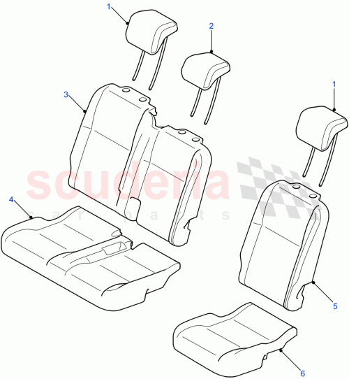 Part Diagram for Land Rover HPA502430PUY