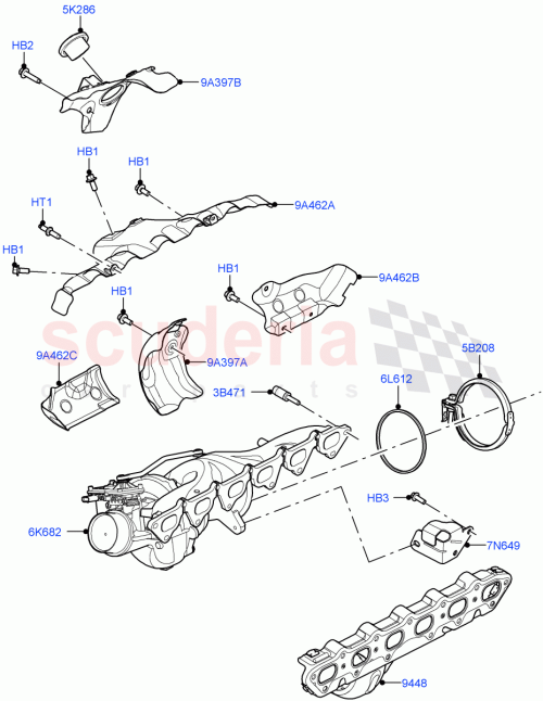 Part Diagram for Land Rover LR121257