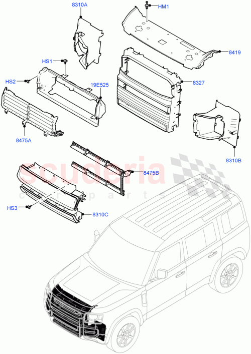 Part Diagram for Land Rover LR140569