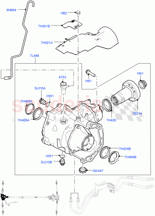 Part Diagram for Land Rover LR051076