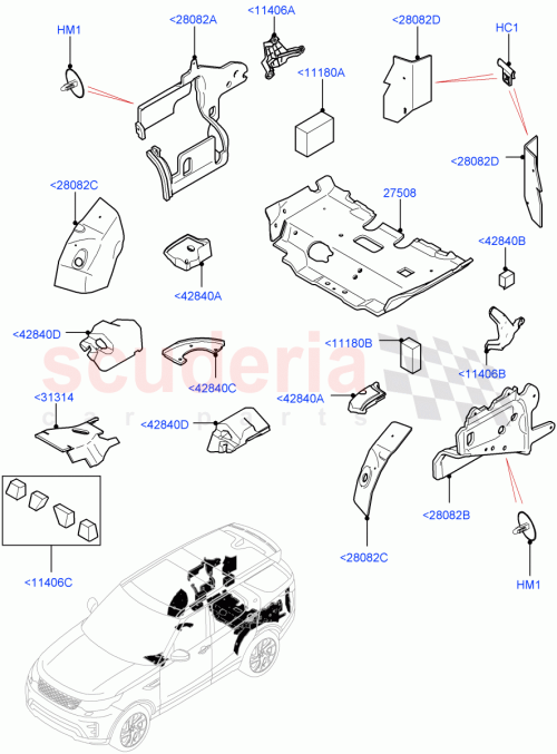 Part Diagram for Land Rover LR081855