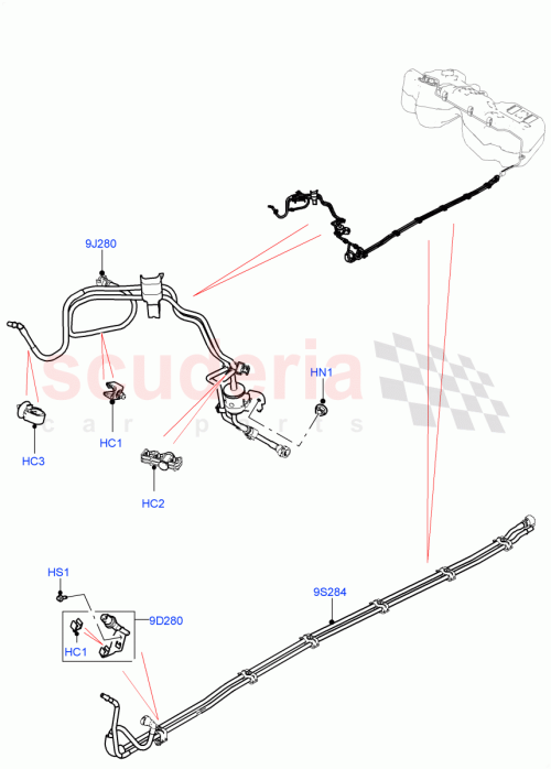 Part Diagram for Land Rover LR141404