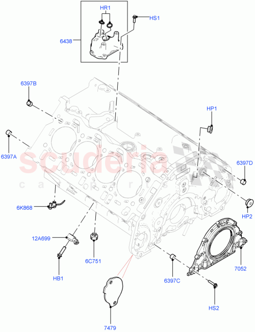 Part Diagram for Land Rover LR158657