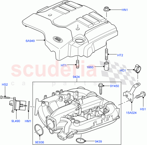 Part Diagram for Land Rover LBH500083