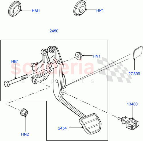Part Diagram for Land Rover LR045342