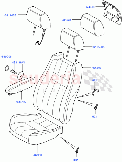 Part Diagram for Land Rover LR014704