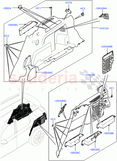 Part Diagram for Land Rover LR083714