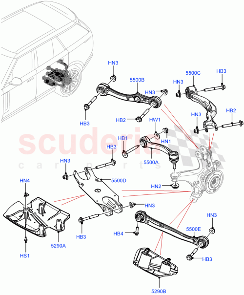 Part Diagram for Land Rover LR090518