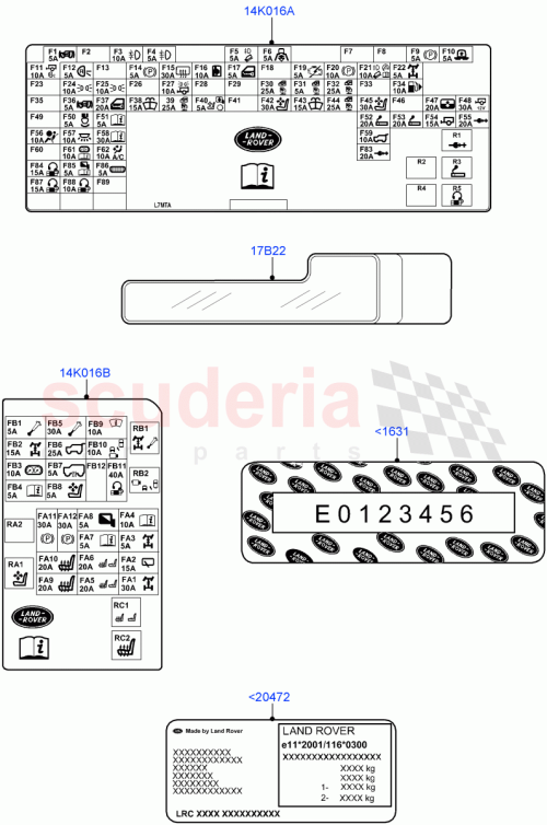 Part Diagram for Land Rover LR087249